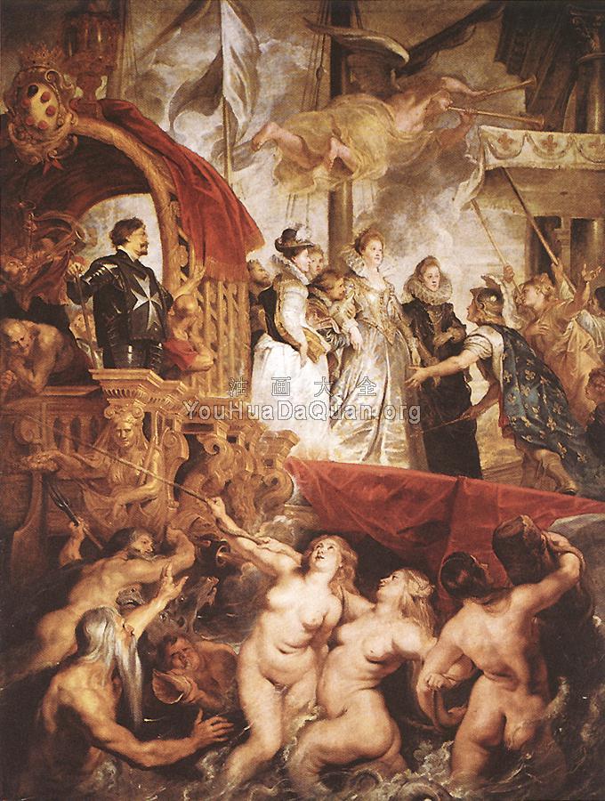 The Landing of Marie de' Medici at Marseilles - 彼得·保罗·鲁本斯